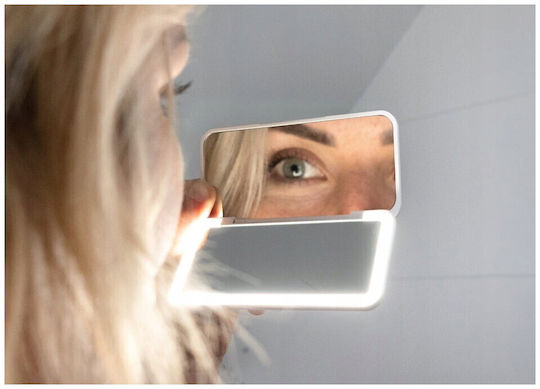 Concept Schminkspiegel Geldbörse mit Licht Weiß