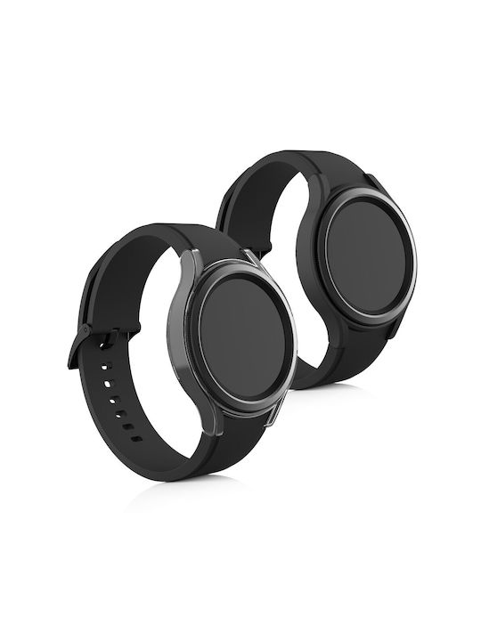 KWmobile Plastikhülle in Schwarz Farbe für Samsung Galaxy Watch 4 Classic (46mm)