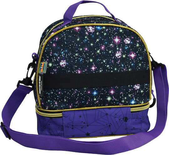 Gim Monster High Boo School Insulated Shoulder Lunch Bag 4.5lt Purple 20 x 15 x 21cm