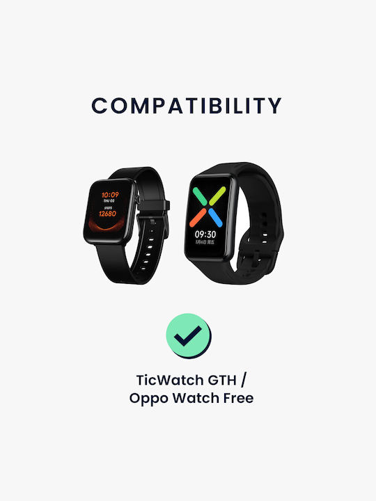 KWmobile Φορτιστής για Oppo Watch Free Μαύρος