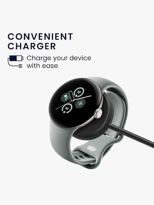 KWmobile Зарядно за Google Pixel Watch 2 Черен