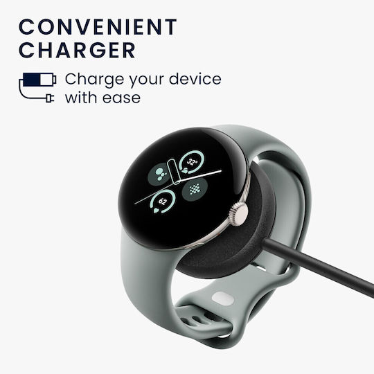KWmobile Φορτιστής για Google Pixel Watch 2 Μαύρος