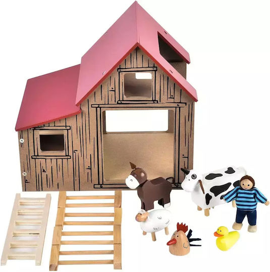 Дървена Игра За Мимики 3+ Ферма 30x30см 12 Бр