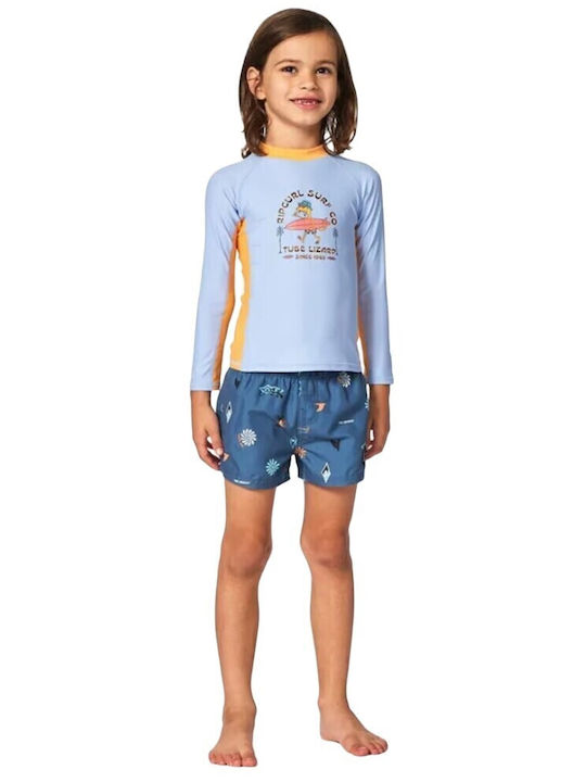 Rip Curl Costum de baie pentru copii Rashguard Petrol Blue