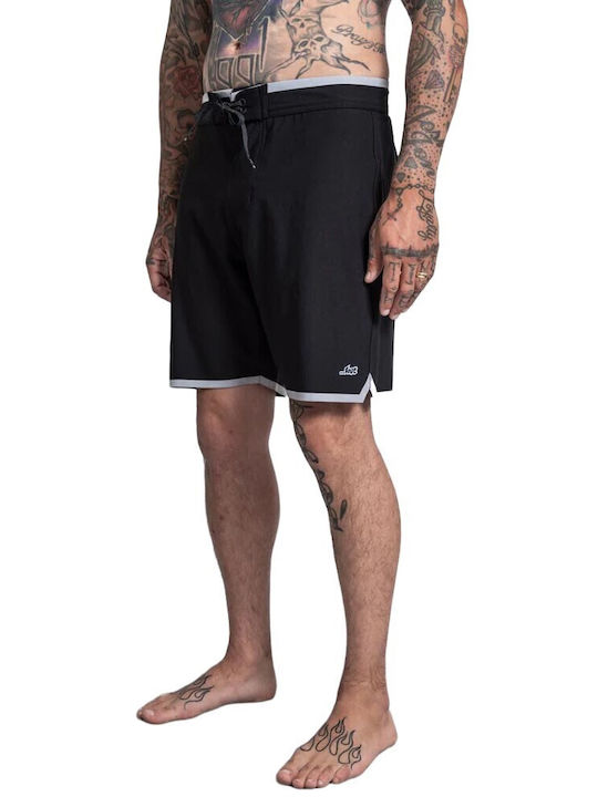 Lost Youth Herren Badehose Bermuda Black