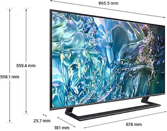 Samsung Smart Τηλεόραση 43" 4K UHD QLED Q60D HDR (2024) QE43Q60DAUXXH
