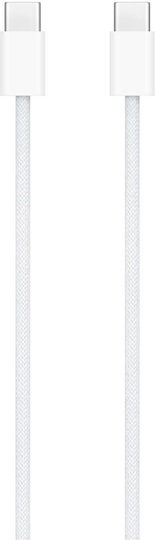 Apple Braided USB 2.0 Cable USB-C Male - USB-C 60W White 1m MQKJ3ZM/A