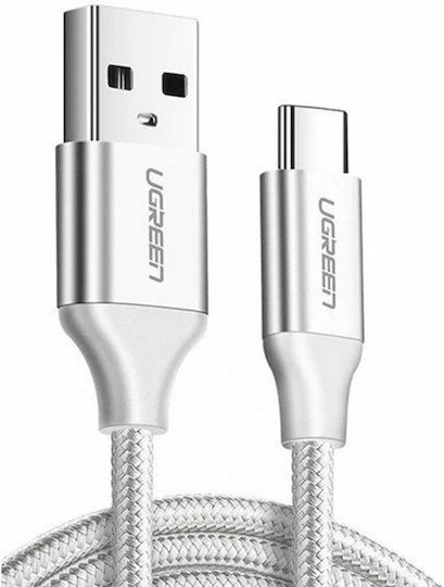 Ugreen Us288 Braided USB 2.0 Cable USB-C Male - USB-A PD Gray 1m 60131