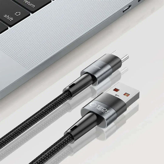 Tech-Protect Ultraboost USB 2.0 Cable USB-C male - USB-A 66W Γκρι 0.25m
