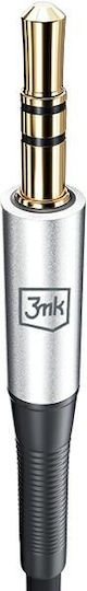 3MK Regular USB 2.0 Cablu USB-C bărbătesc - 3,5 mm male Negru 1m
