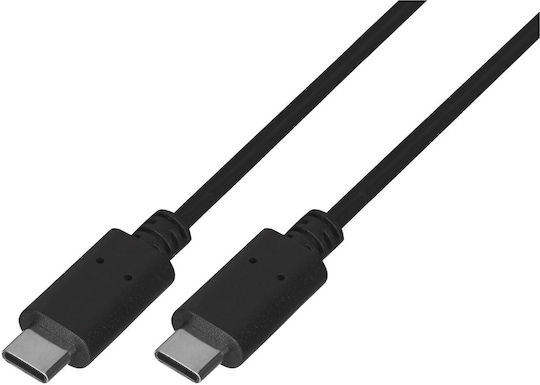 Lanberg USB 2.0 Cable USB-C Male - USB-C Black 1m