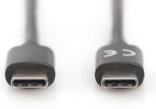 Digitus USB 3.0 Cable USB-C Male - USB-C 15W PD Black 1m