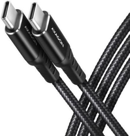 Axagon Cablu USB 2.0 USB-C Masculin - USB-C 240W PD Negru 2m AKAXNTUCM2CM20A