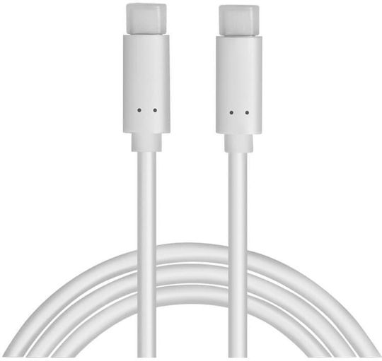 LogiLink USB 3.1 Видео Кабел USB-C Мъжки - USB-C Захранване (PD) Бял 1м CU0131