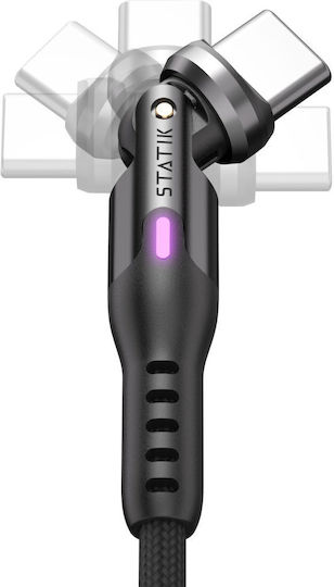 3M Geflochtenes USB 2.0 Kabel USB-C männlich - USB-C 100W Schwarz 3m PUP-0455-10FT-CC