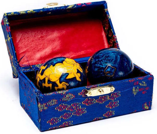 Zen Meditation Hand Balls Dragon 2 Pieces Steel 4cm Therapy Balls
