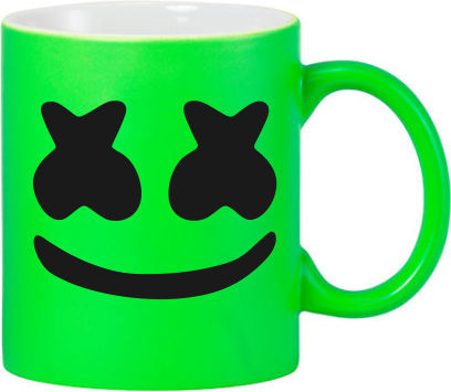 Marshmello DJ Tasse Pink Neon
