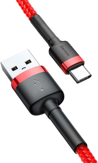 Baseus Cafule USB 2.0 Cable USB-C Male - USB-A Red 2m CATKLF-C09