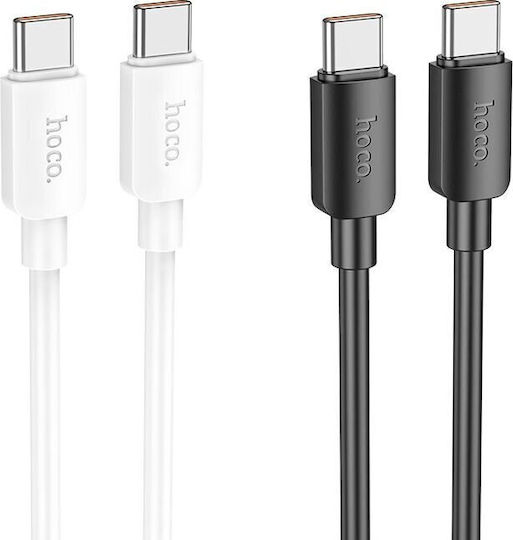 Hoco USB 2.0 Cable USB-C male - USB-C 100W PD Μαύρο 1m HOC-X96c-BK