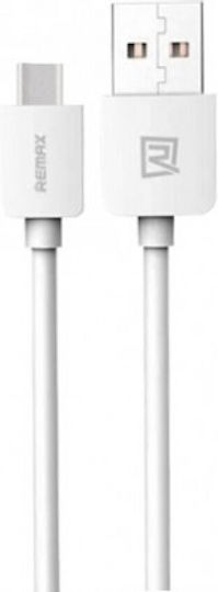 Remax RC-006a USB 2.0 Cable USB-C male - USB-A Λευκό 1m