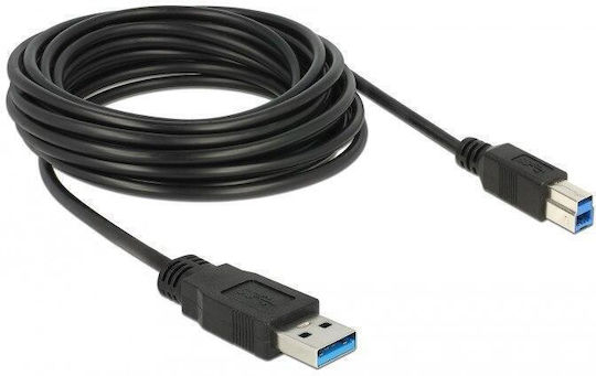 Digitus USB 3.1 Cable USB-C male - USB-B PD Μαύρο 1.8m AK-300149-018-S