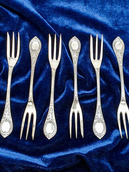 Set de Furculițe Inoxidabile Argintiu 14cm 6buc