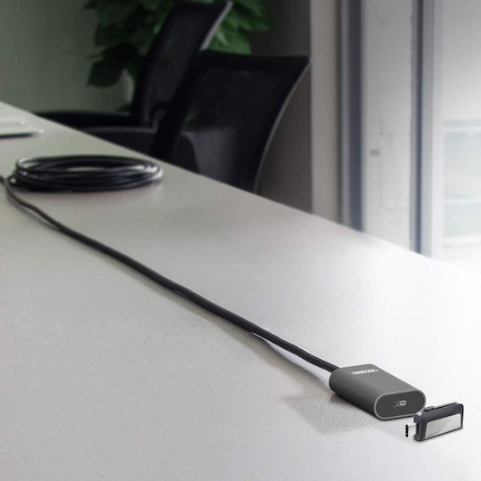 Unitek USB 3.1 Cable USB-C male - USB-C female Μαύρο 5m U305A