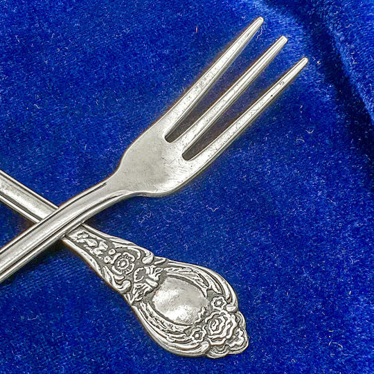 Silberne Gabeln 6Stück M14,5cm Pir00021