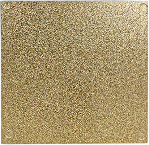 Glass Coaster 20cm 20x20x0.3cm Gold Kaeming