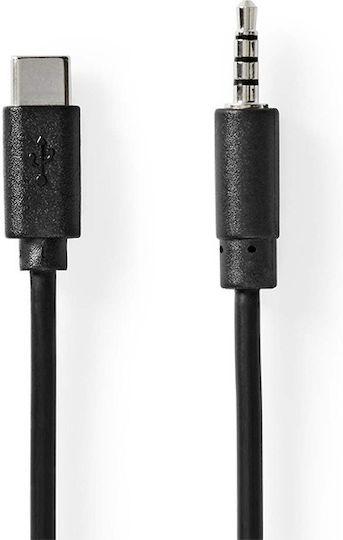 Nedis USB 2.0 Cable USB-C male - 3.5mm Black 1m (CCGP65950BK10)