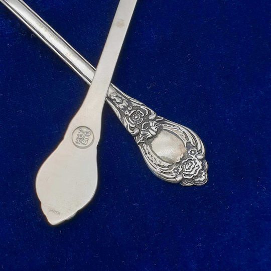 Silberne Gabeln 6Stück M14,5cm Pir00021