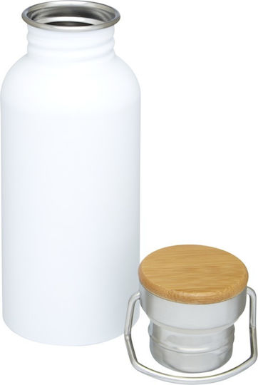 Μπουκαλι Thor 550 Ml Sport Bottle Λευκο Ανοξείδωτο Ατσάλι Ξύλο Μπαμπού Μπουκαλι Thor 550 Ml Sport Bottle Λευκο Ανοξείδωτο Ατσάλι Ξύλο Μπαμπού