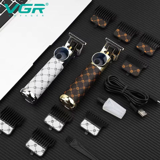VGR Professional Hair Clipper Brown V-942