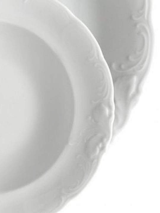 Emfasi Dinnerware Set Porcelain White 40pcs
