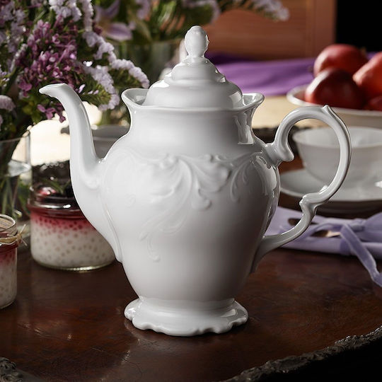 Porcelain Composition “fiorina White” Dinnerware Set 67 Pieces