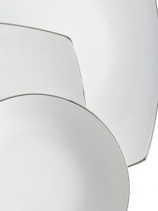 Emfasi Dinnerware Set Porcelain White 44pcs
