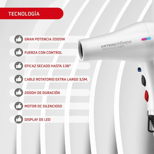 Artero Inferno Light Professional Hair Dryer 2000W