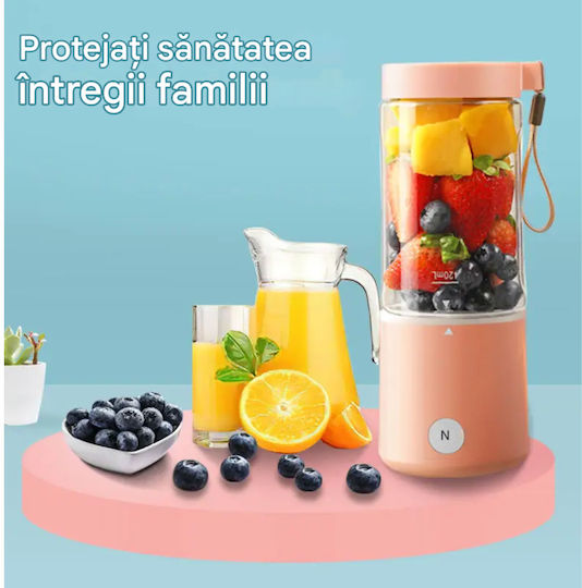 Easy Mix Mixer mit Tritan Kanäta 420 ml Rosa