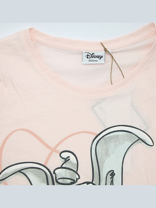Disney Summer Women's Pyjama Set Light pink Dumbo
