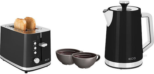 ECG Toaster 2 Slots 925W Black