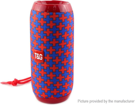 T&G TG-117 Ηχείο Bluetooth 5W με Ραδιόφωνο και Διάρκεια Μπαταρίας έως 4 ώρες Red/Blue