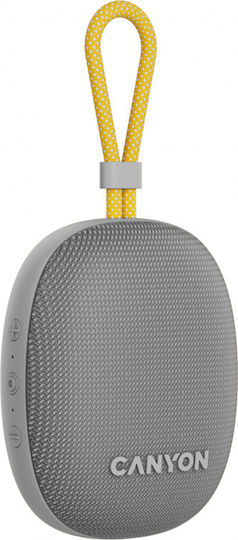 Canyon OnMove 12 Waterproof Bluetooth Speaker 4W with Battery Life up to 12 hours Gray