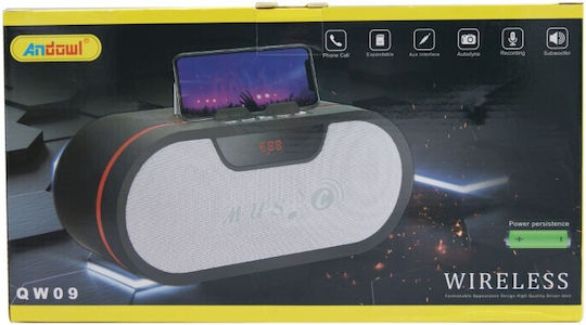 Andowl Q-W09 Bluetooth високоговорител 10W с радио и живот на батерията до 6 часа Бежов