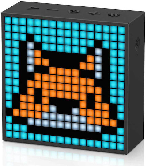 Divoom Timebox Evo Ηχείο Bluetooth 6W με Ραδιόφωνο και Διάρκεια Μπαταρίας έως 6 ώρες Μαύρο