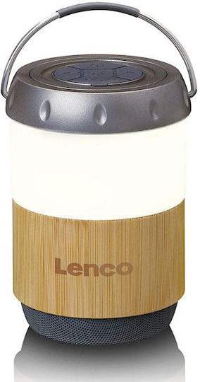 Lenco BTL-030BA Ηχείο Bluetooth 3W με Διάρκεια Μπαταρίας έως 40 ώρες Bamboo-White