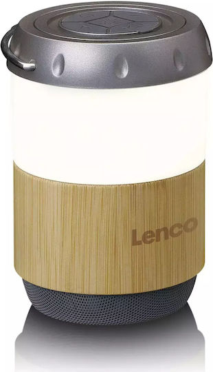 Lenco BTL-030BA Ηχείο Bluetooth 3W με Διάρκεια Μπαταρίας έως 40 ώρες Bamboo-White