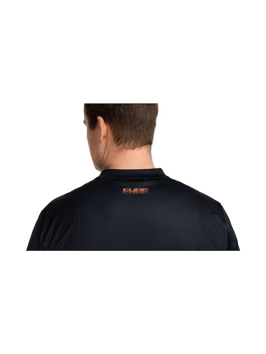 CUBE Men's Short Sleeve Cycling Jersey Mountain Bike Black