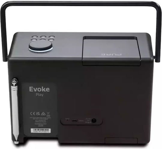 Pure Evoke Play Bluetooth Speaker 40W with Radio and Battery Life up to 12 hours Black
