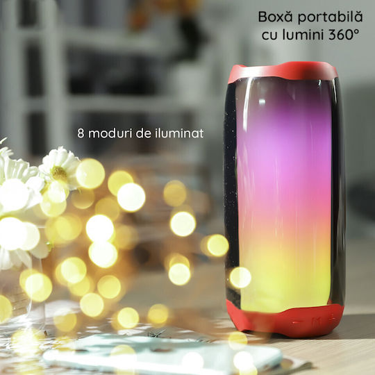 Hoco Pulsating Ηχείο Bluetooth 10W με Ραδιόφωνο και Διάρκεια Μπαταρίας έως 4 ώρες Μαύρο