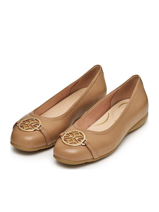 Anatomic Leather Ballerinas Annytah B Tabac Brown